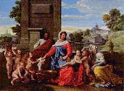 Nicolas Poussin Heilige Familie France oil painting artist